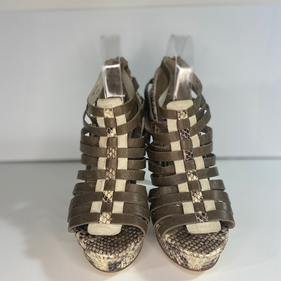 Seven for mankind Brown snake skin strappy heels - Picture 4 of 8